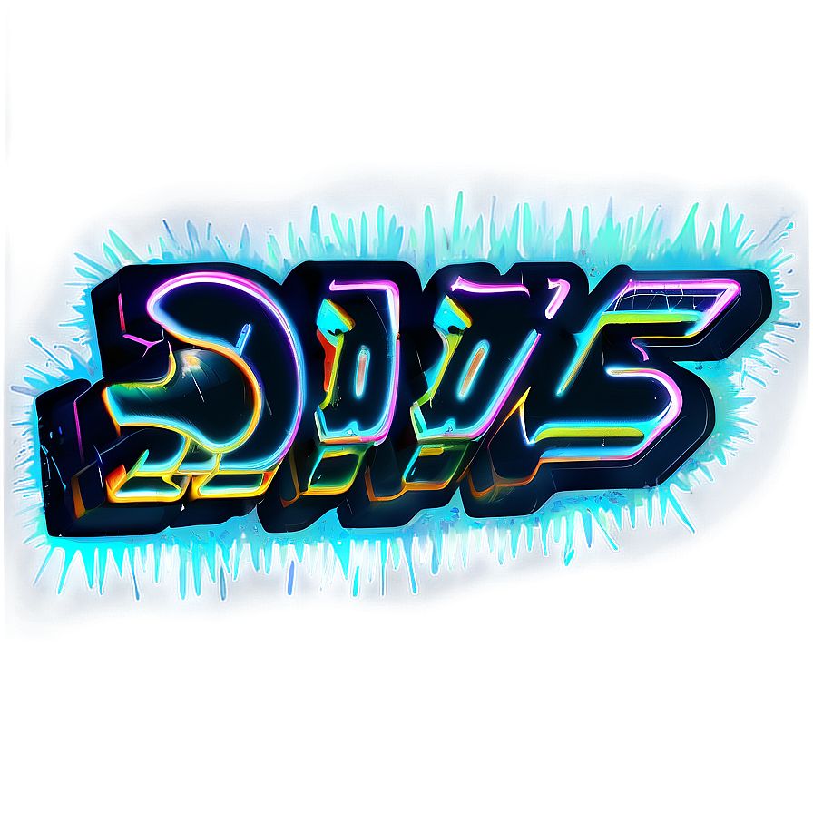 Neon Graffiti Png Dsw79