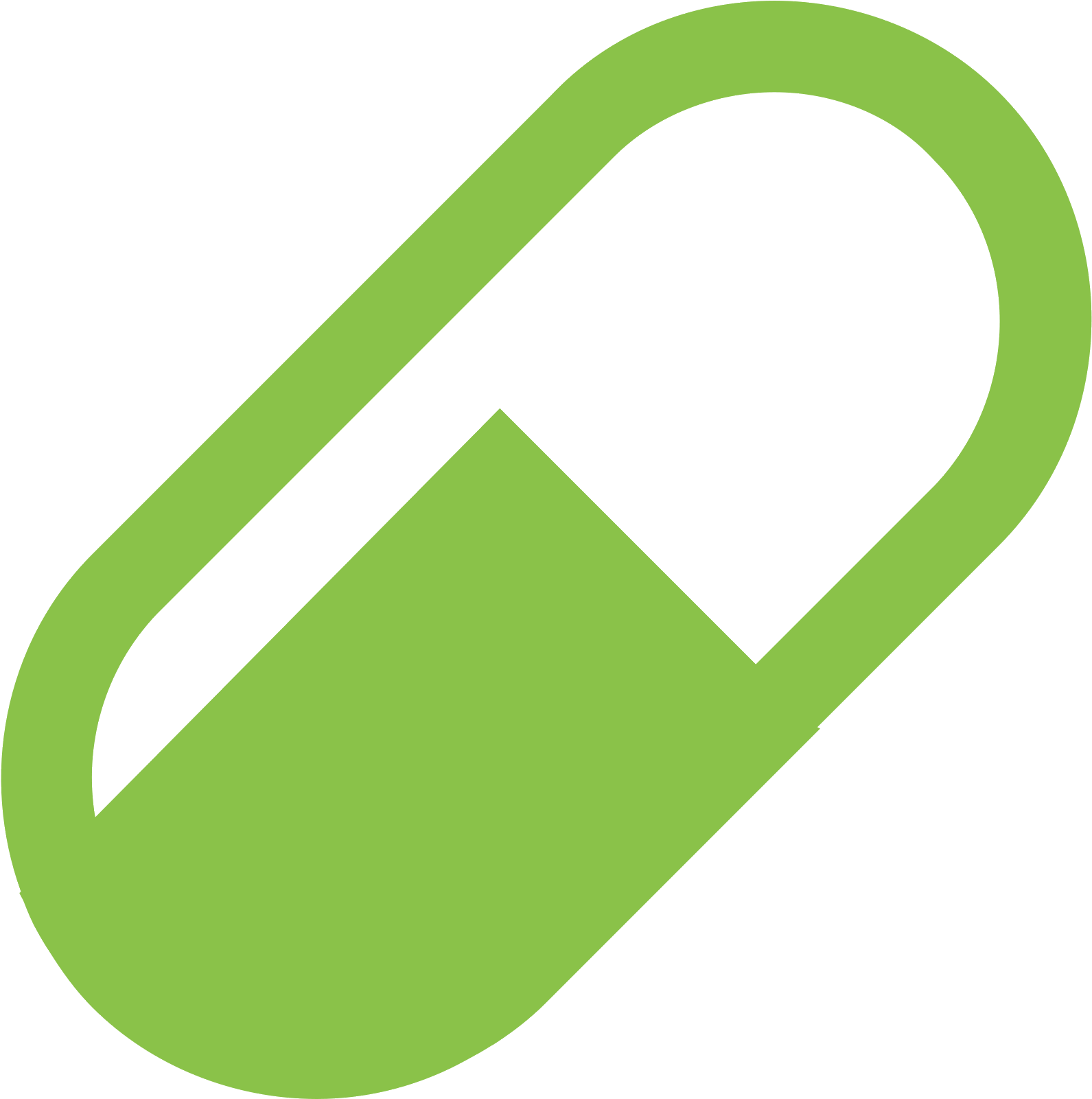 Neon Green Capsule Pill Icon