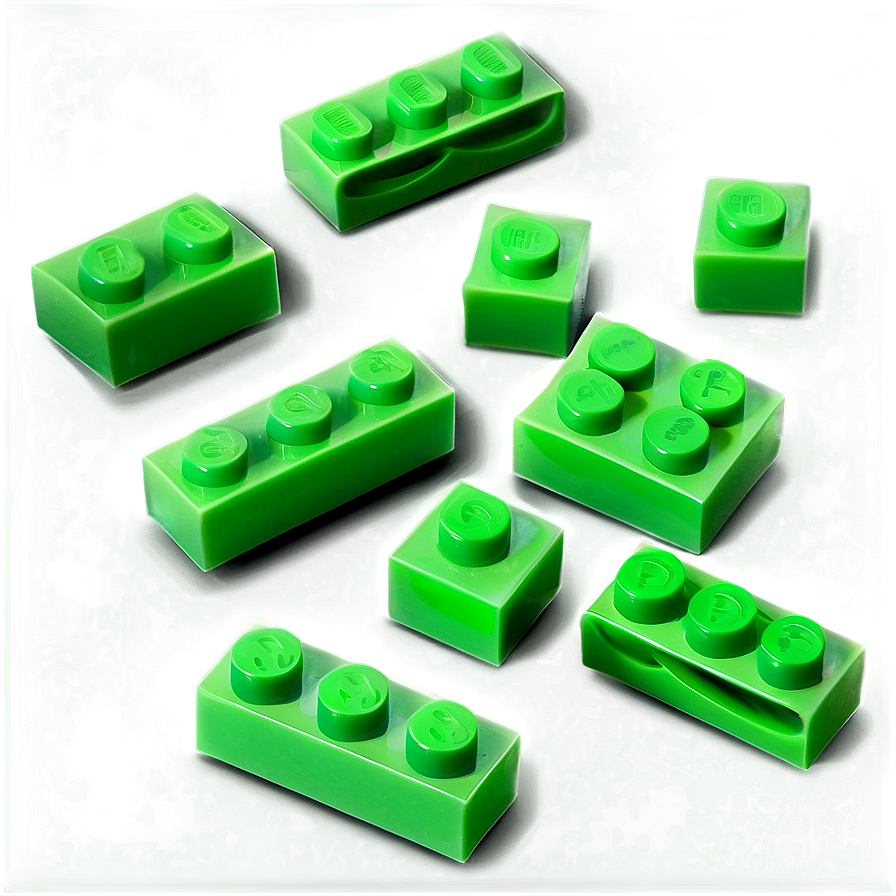 Neon Green Lego Brick Png 8