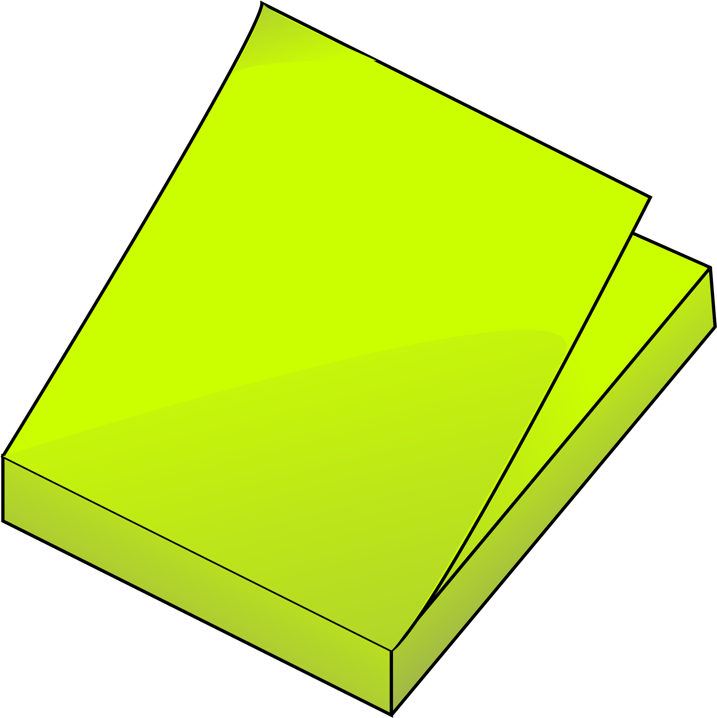 Neon Green Post It Note Pad