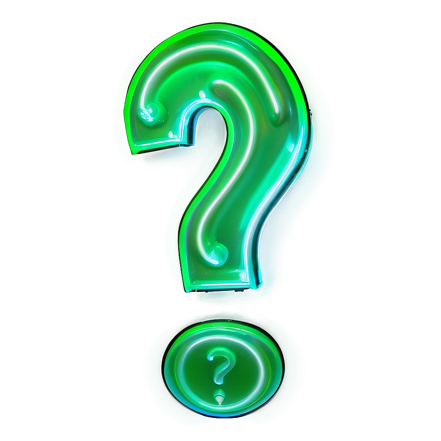 Neon Green Riddler Question Mark Png 36