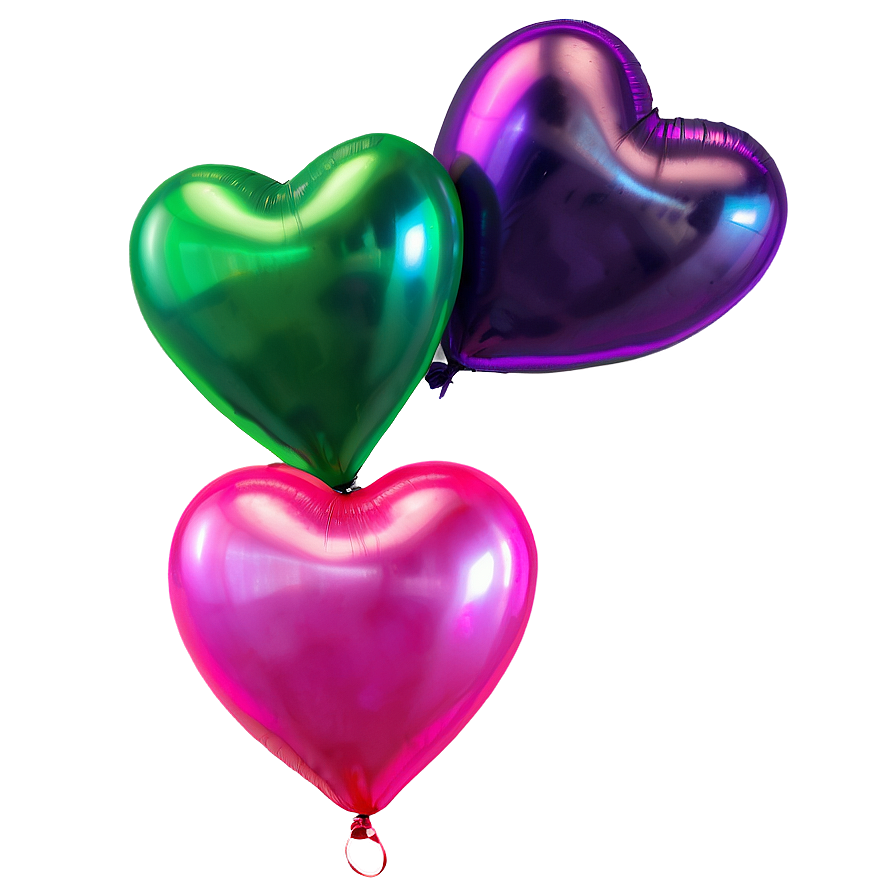 Neon Heart Balloon Png 11