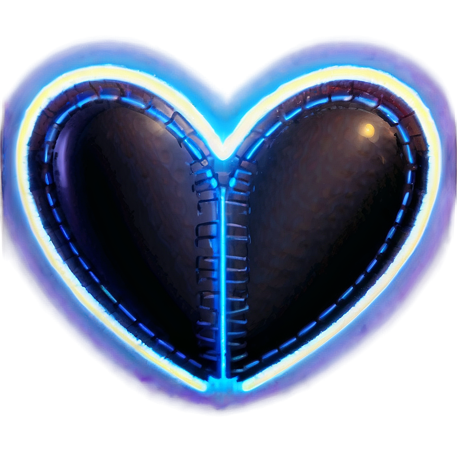 Neon Heart Glow Png Iav77