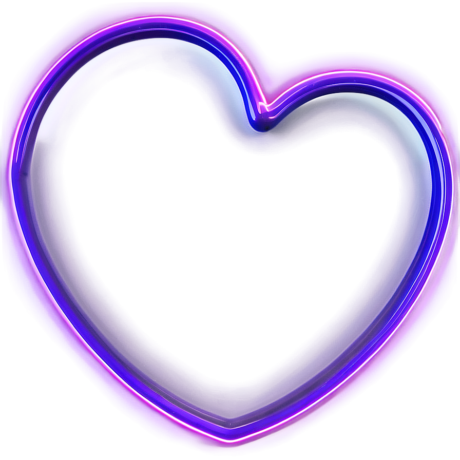 Neon Heart Light Png D