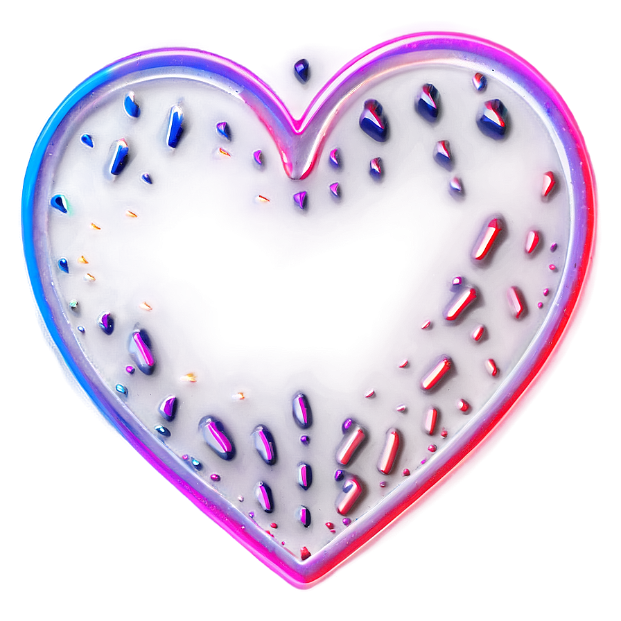 Neon Heart Overlay Png 83