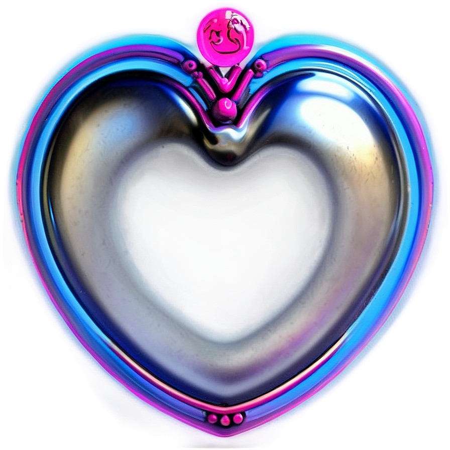 Neon Heart Overlay Png Rwo70