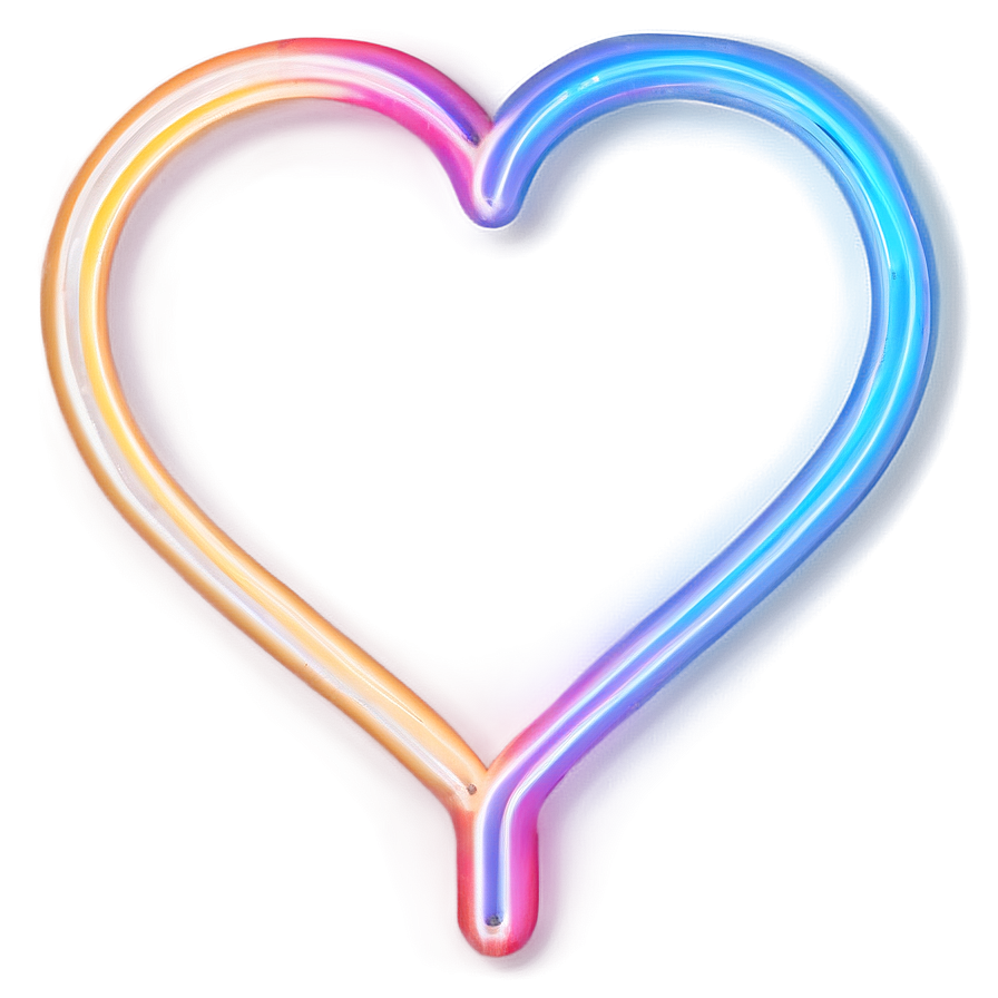 Neon Heart Shape Png Rhv59