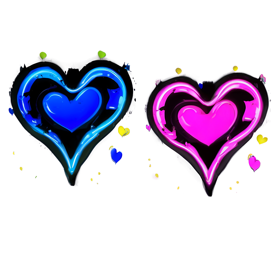 Neon Heart Sketch Png Aev