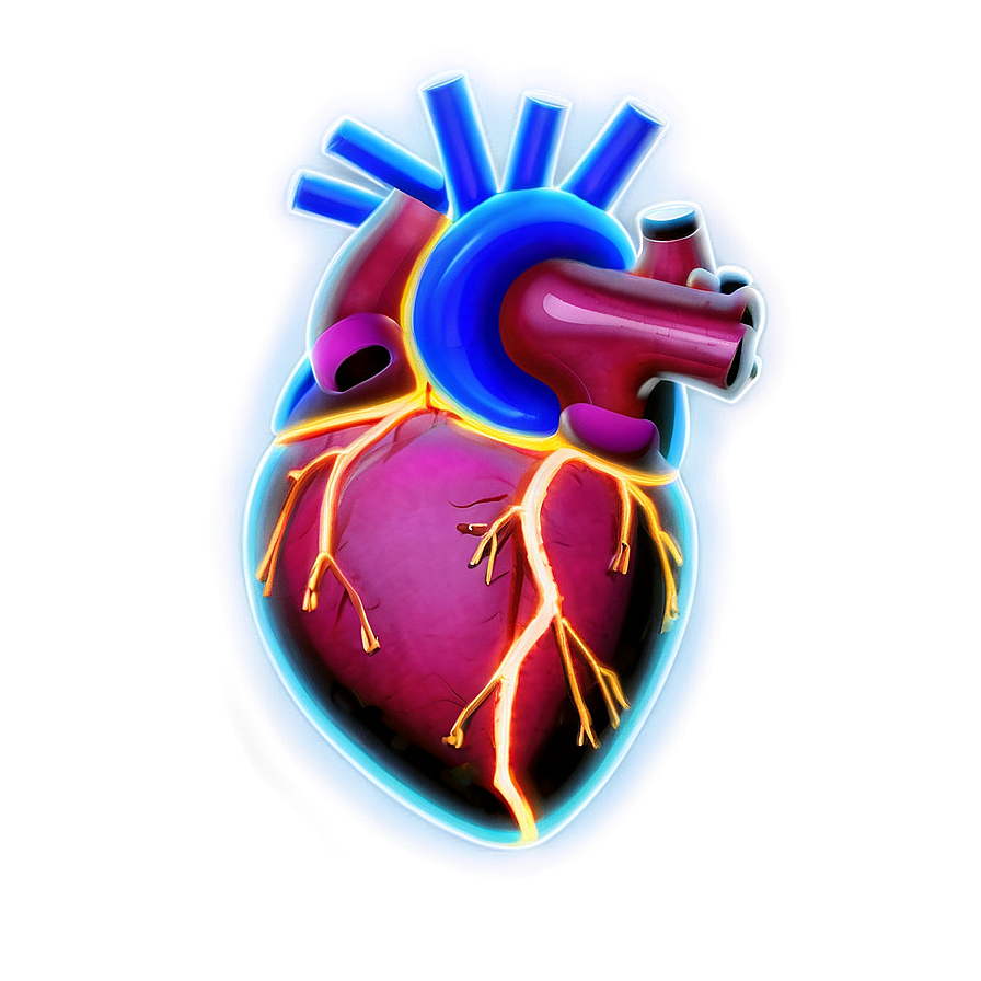 Neon Heart Symbol Png 06122024