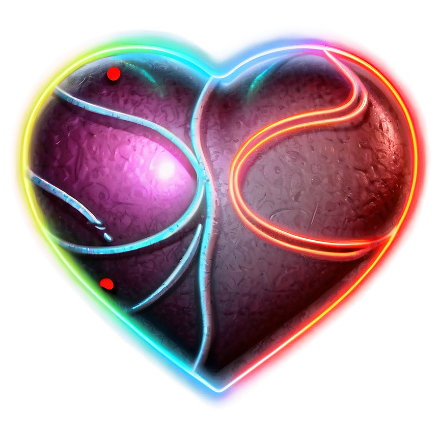 Neon Heart Tattoo Png Apt41