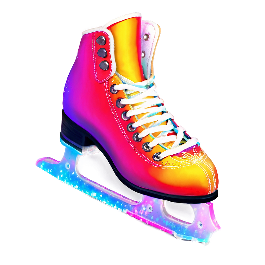 Neon Ice Skates Png Hgb