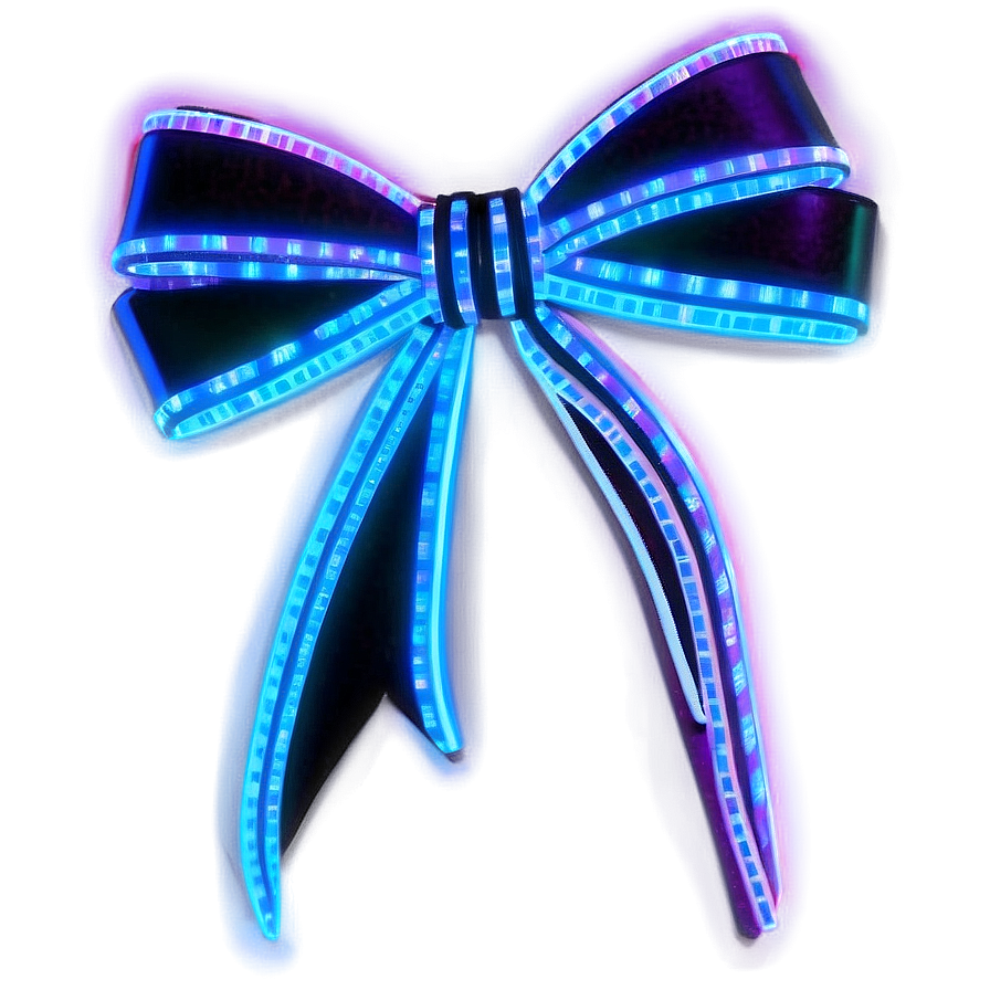 Neon Light Bow Png 13