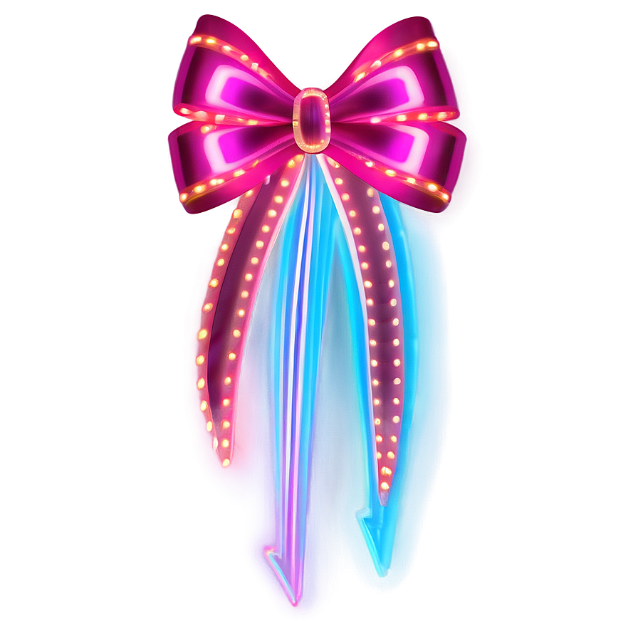 Neon Light Bow Png 20