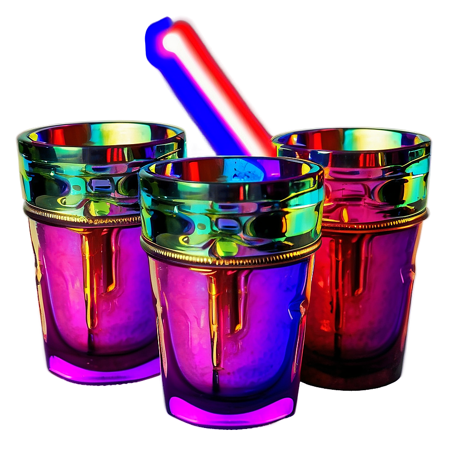 Neon Light Shot Glass Png Yxj