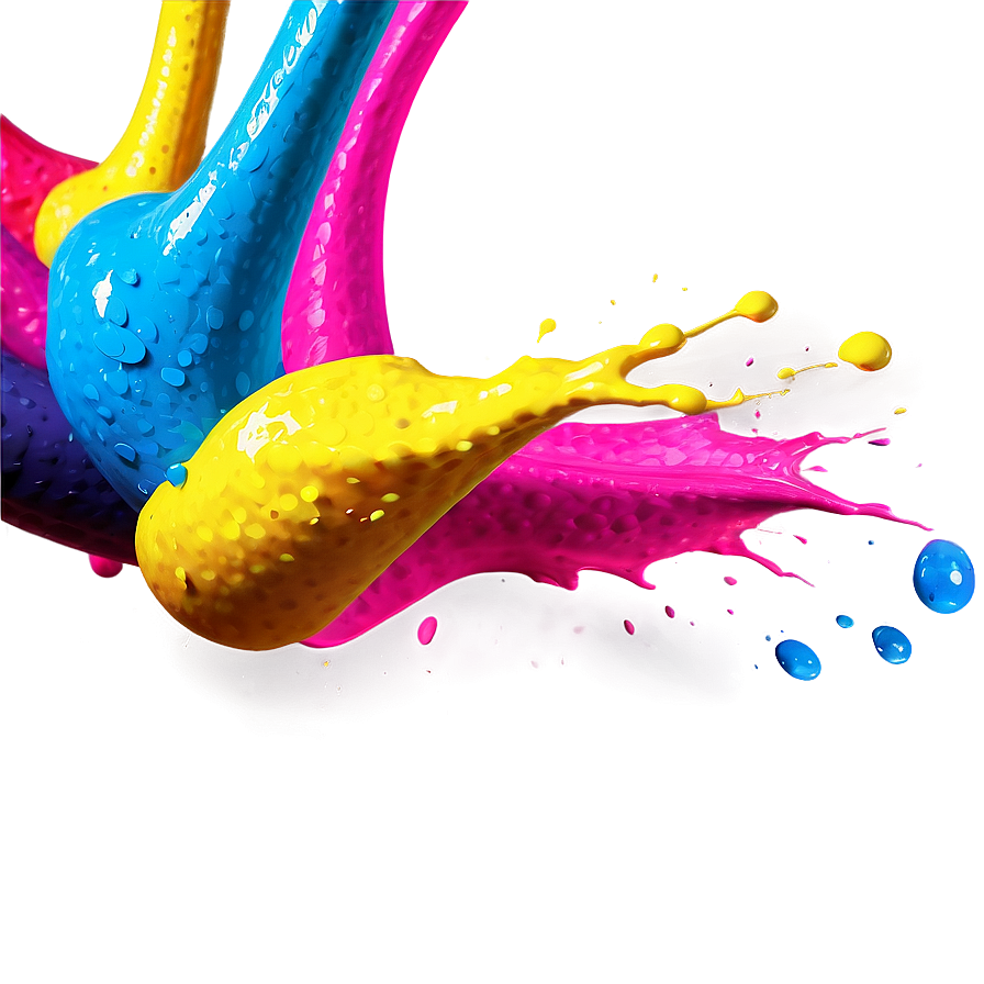 Neon Paint Splash Png Bho