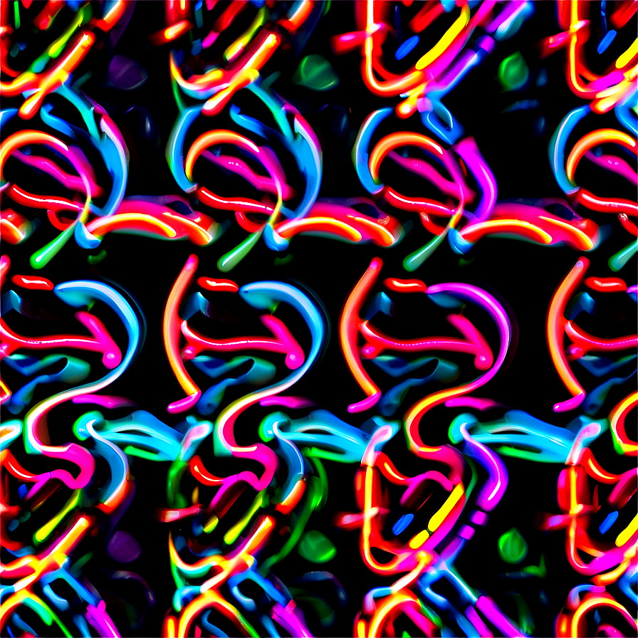 Neon Pattern Design Png 30