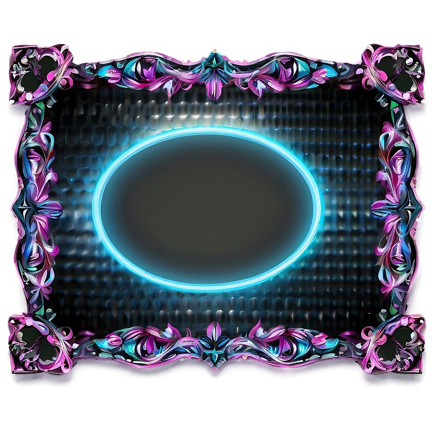 Neon Photo Frame Png Ngf