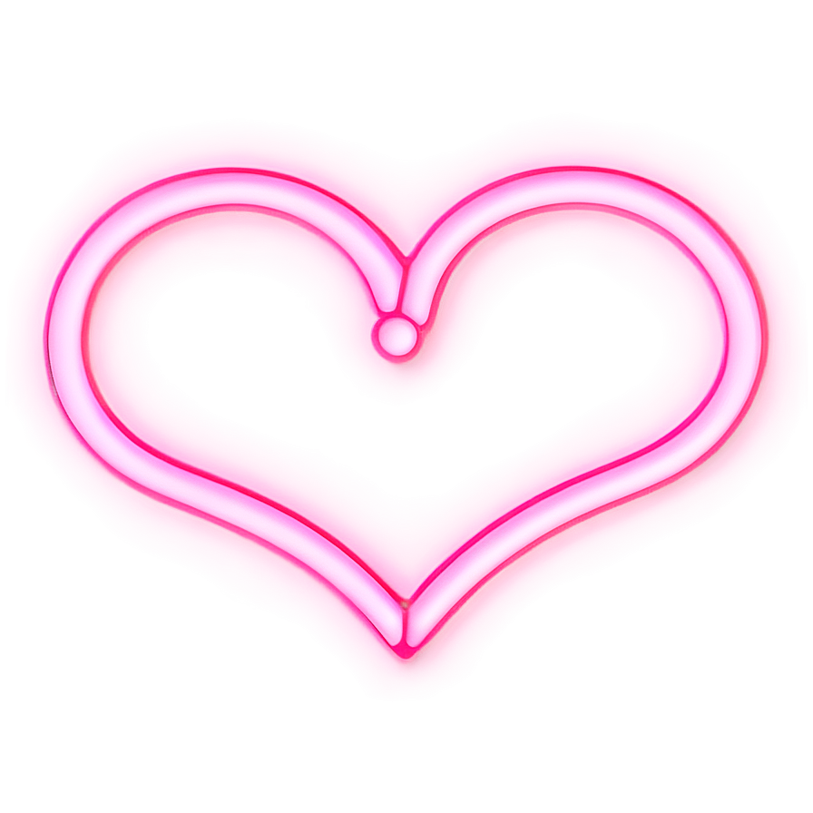 Neon Pink Heart Emoji Png Pfo