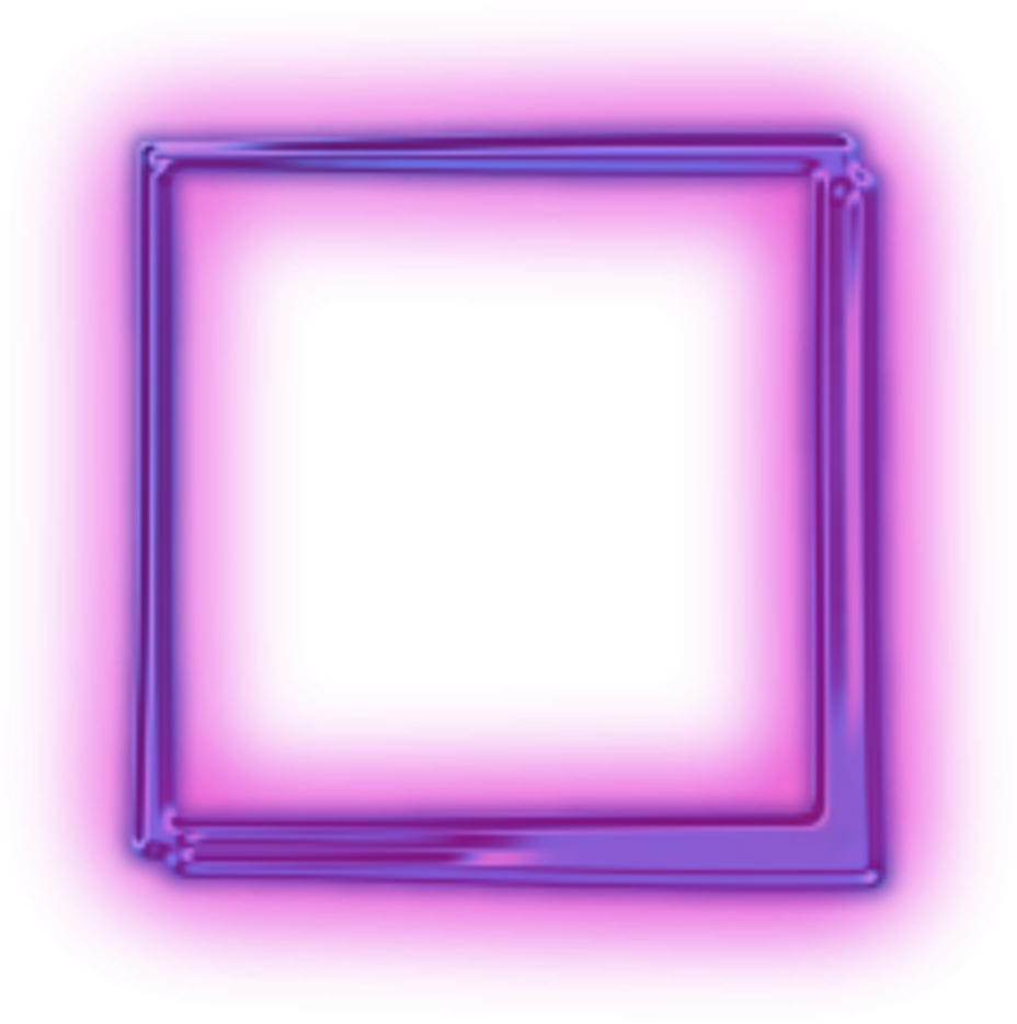 Neon Pink Square Frame