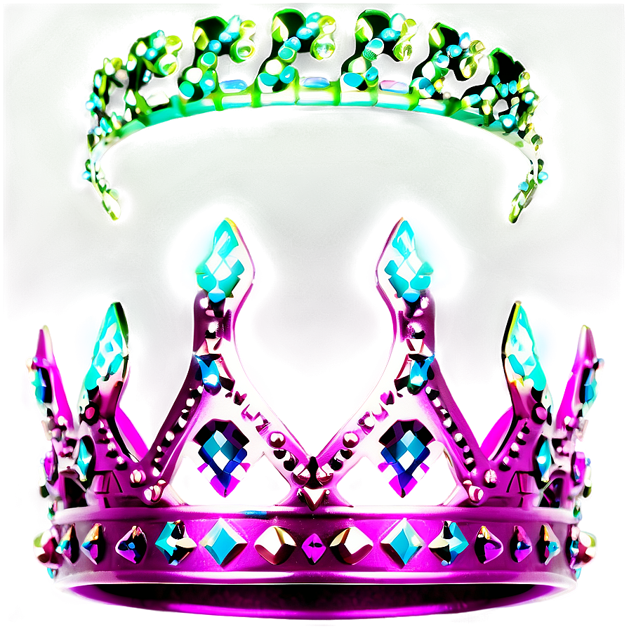 Neon Princess Crown Png 06272024