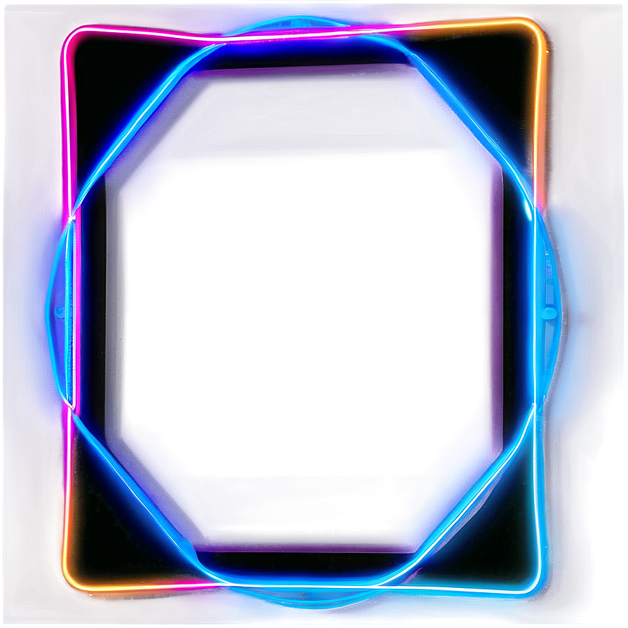 Neon Rectangle Aesthetic Png 99