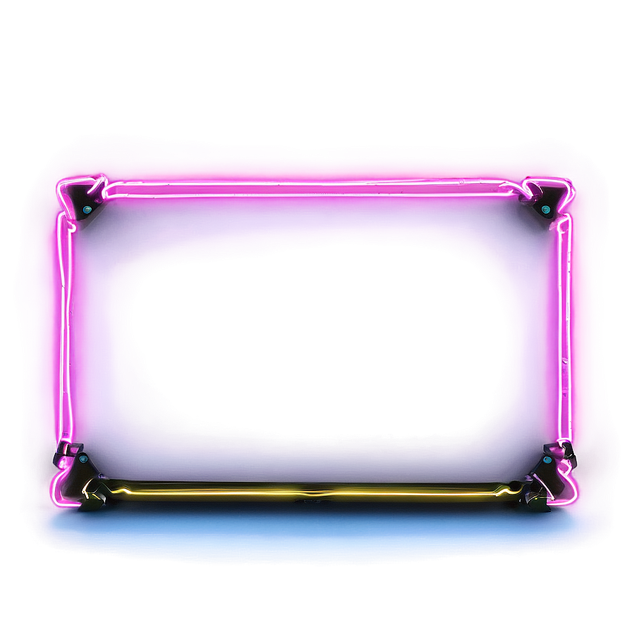 Neon Rectangle Aesthetic Png Fyg11