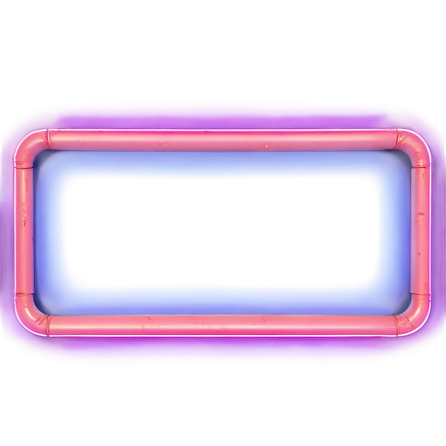 Neon Rectangle Border Png Gij61