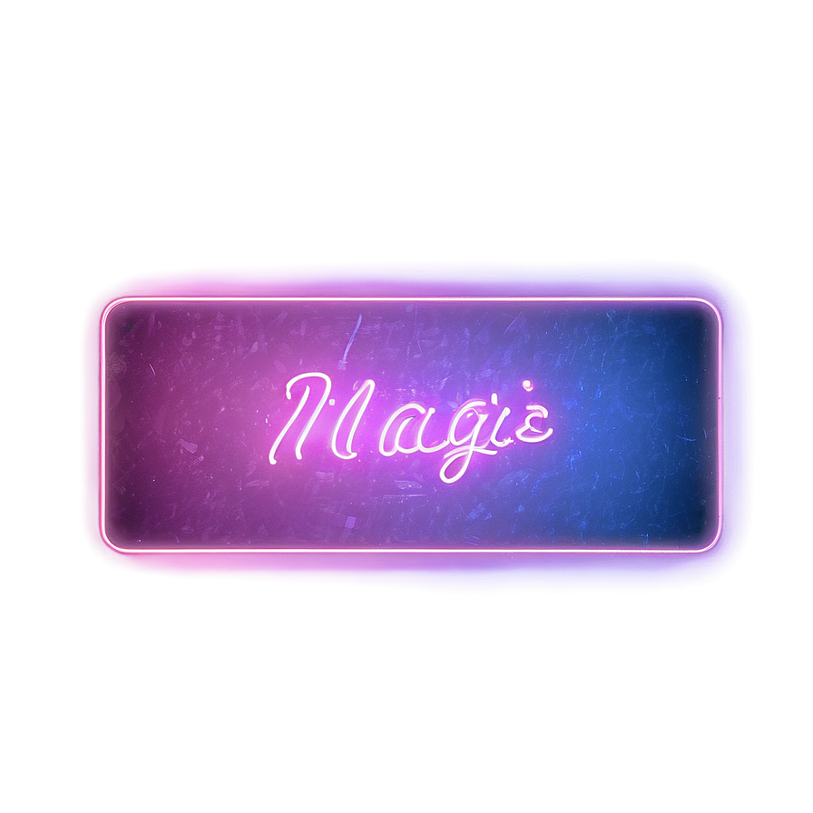 Neon Rectangle Magic Png 06272024