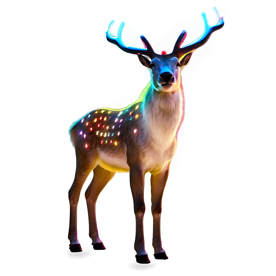 Neon Reindeer Png 05212024