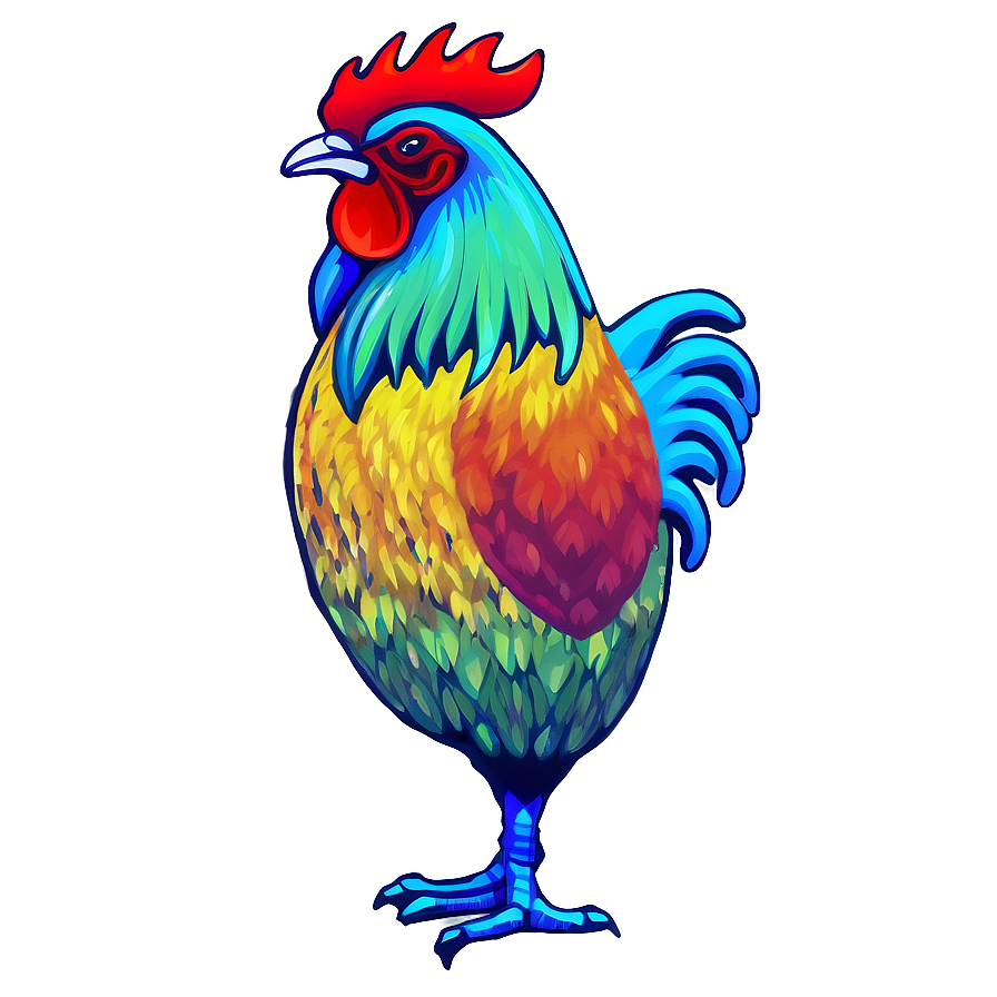 Neon Rooster Sign Png Igd