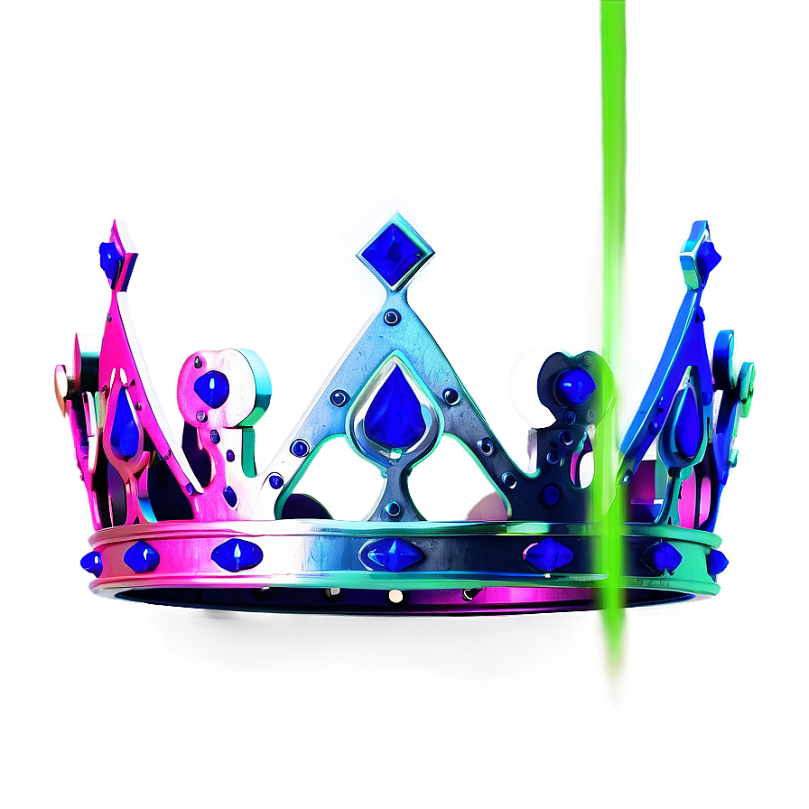 Neon Royal Crown Png 06272024