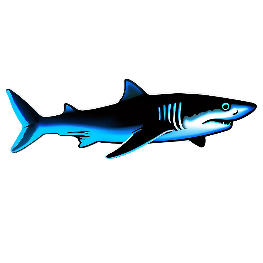 Neon Shark Art Png Jav