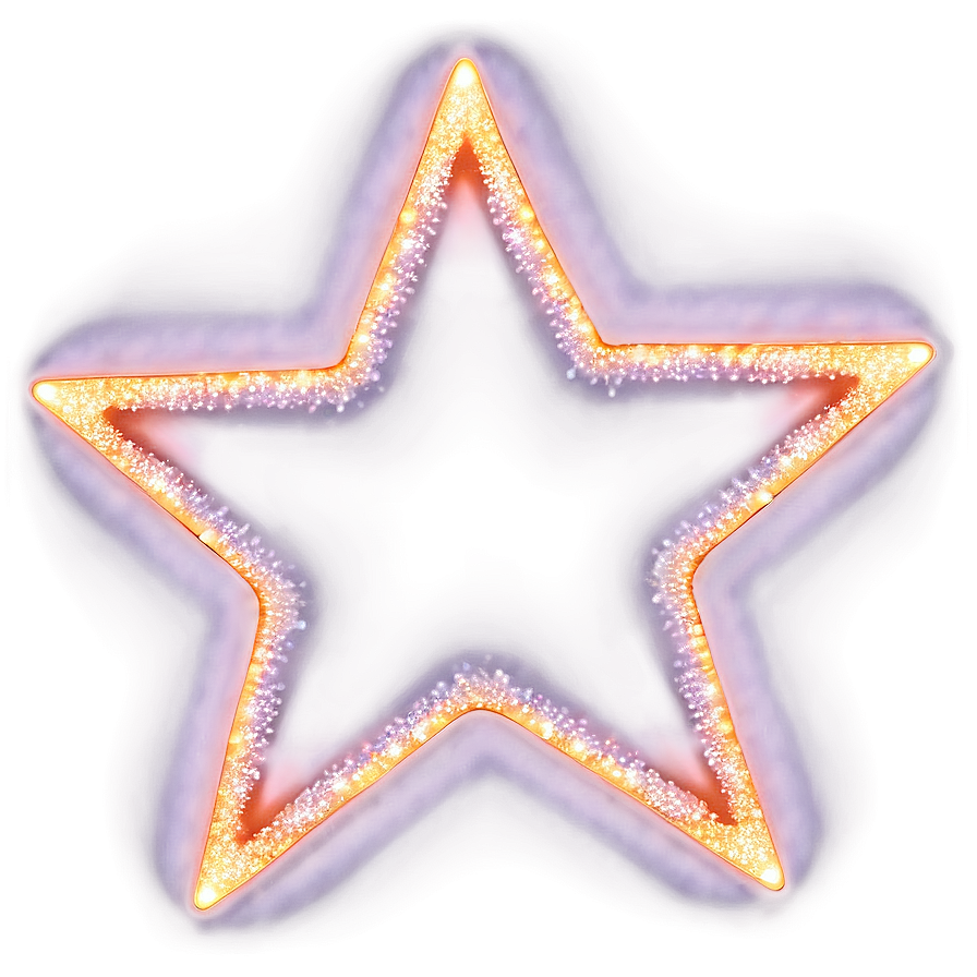 Neon Sparkle Star Png Vcw