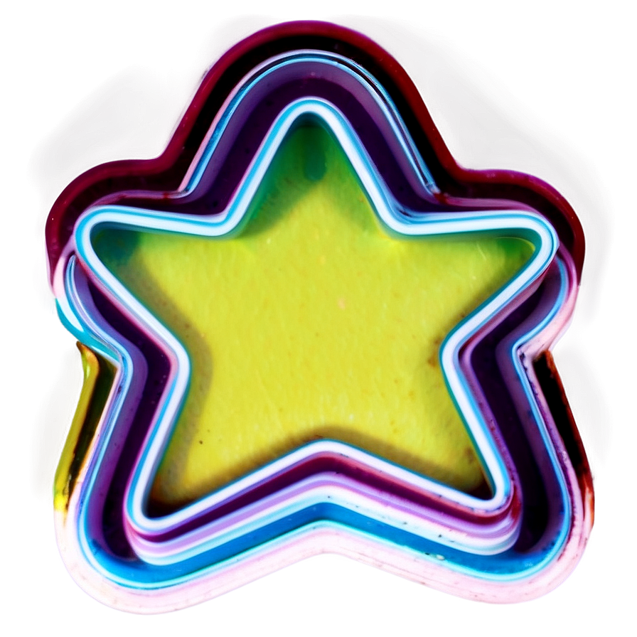 Neon Star Sticker Png Bnw