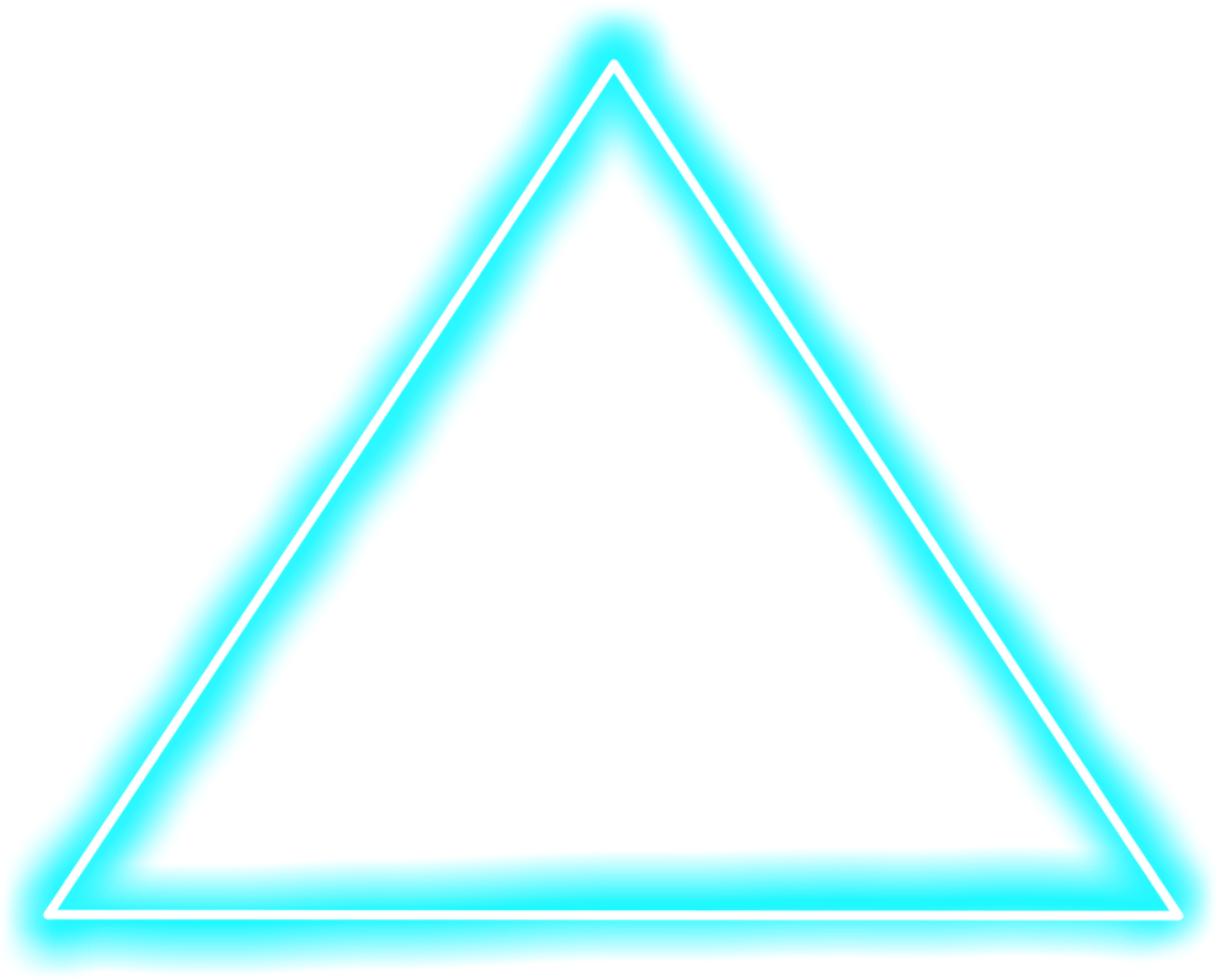 Neon Triangle Outline