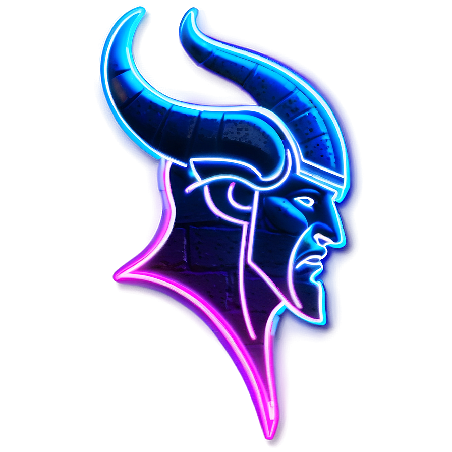 Neon Vikings Logo Png Aml