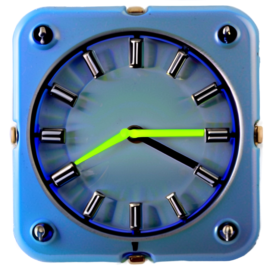 Neon Wall Clock Png Osr