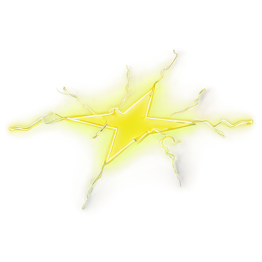 Neon Yellow Lightning Png 65