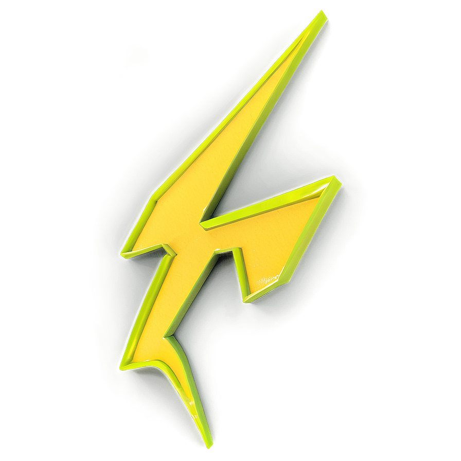 Neon Yellow Lightning Png Iou