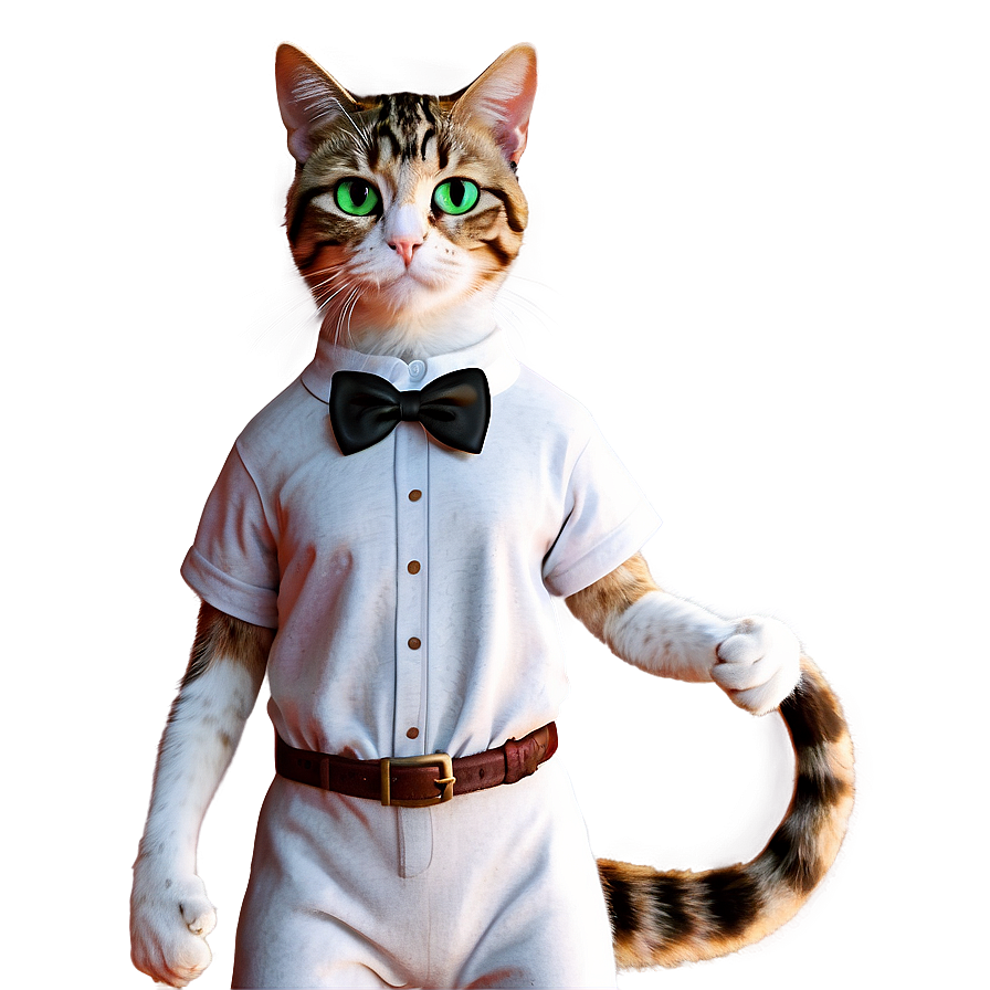 Nerd Cat Character Png 05232024