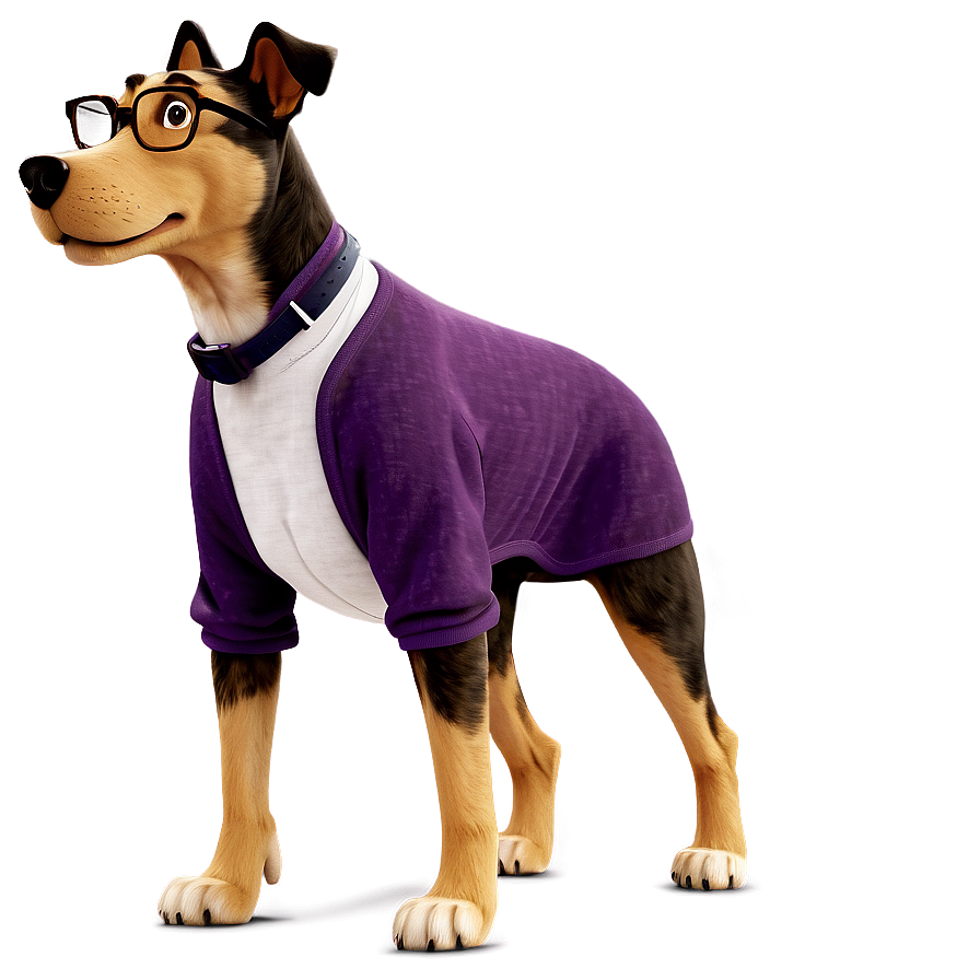 Nerd Dog Cartoon Png Nij91