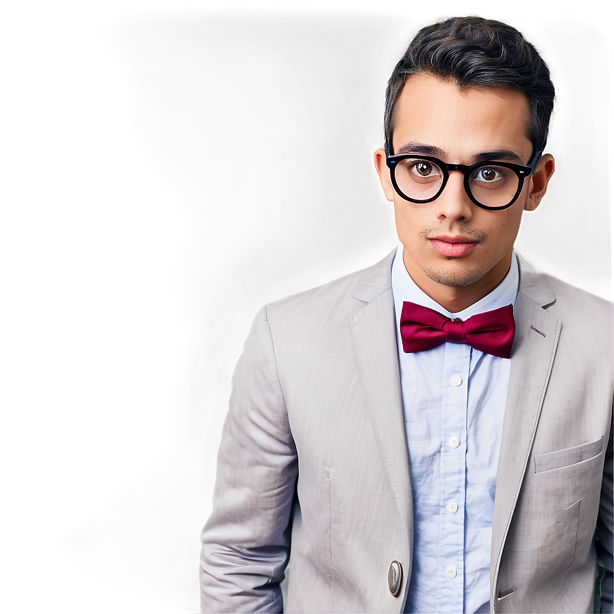 Nerd With Bow Tie Png 58