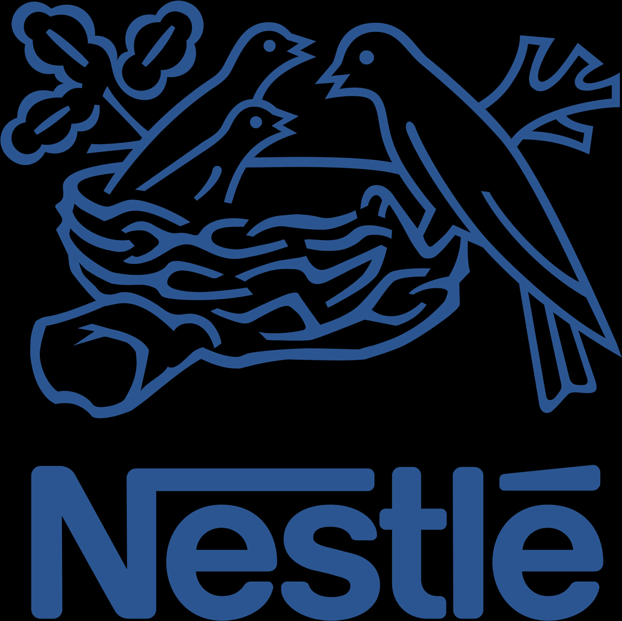 Nestle Logo Blue Birds Nest