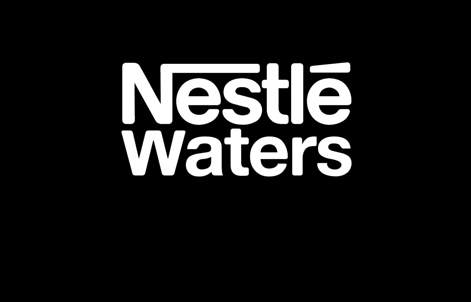 Nestle Waters Logo Black Background