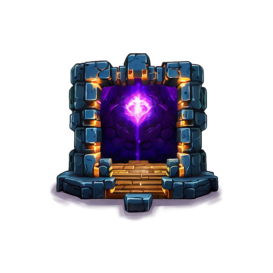 Nether Portal Enclosed In Netherrack Png Mfn49