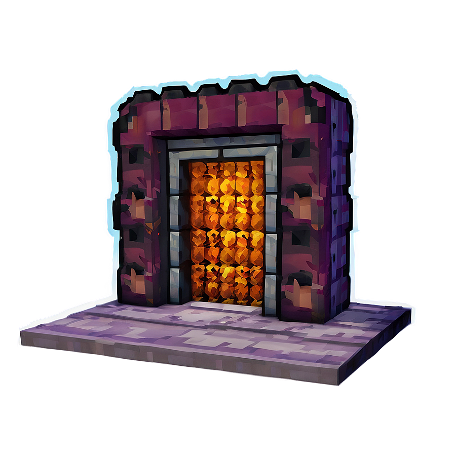 Nether Portal With Villagers Png Hvf94