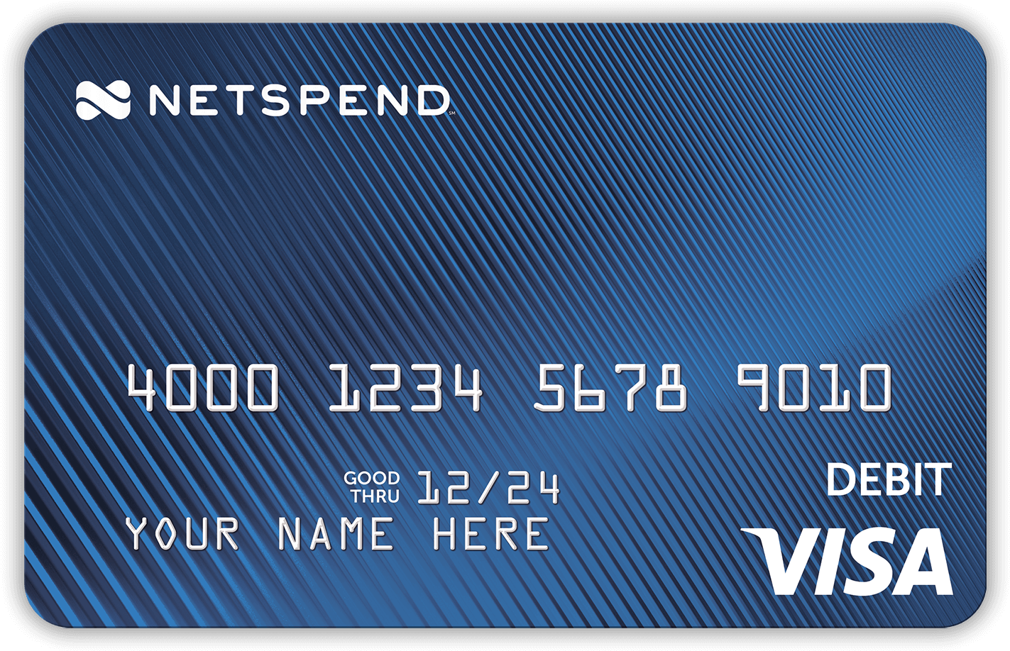 Netspend Visa Debit Card Mockup