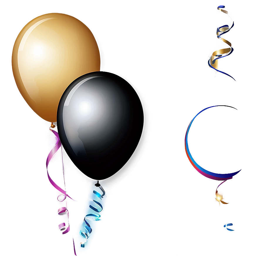 New Year Balloons Decoration Png 84