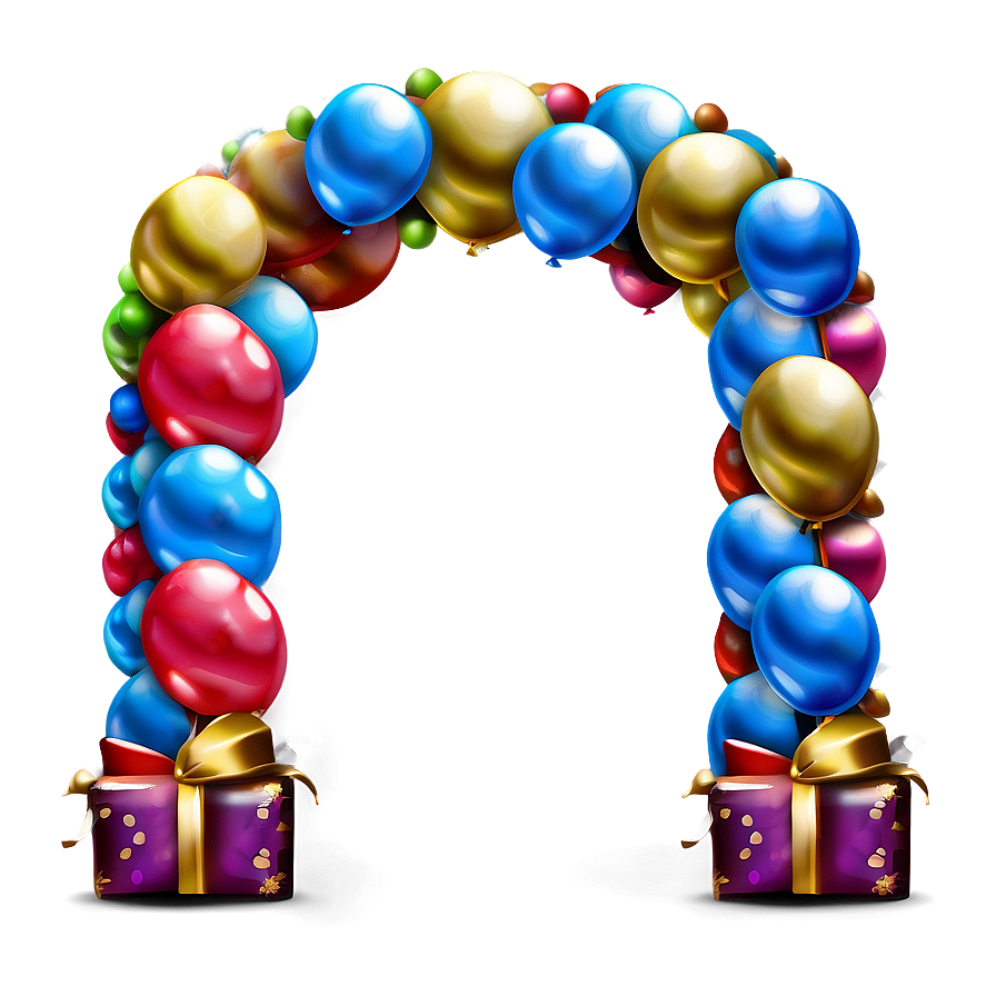 New Year's Eve Balloon Arch Png Tem19