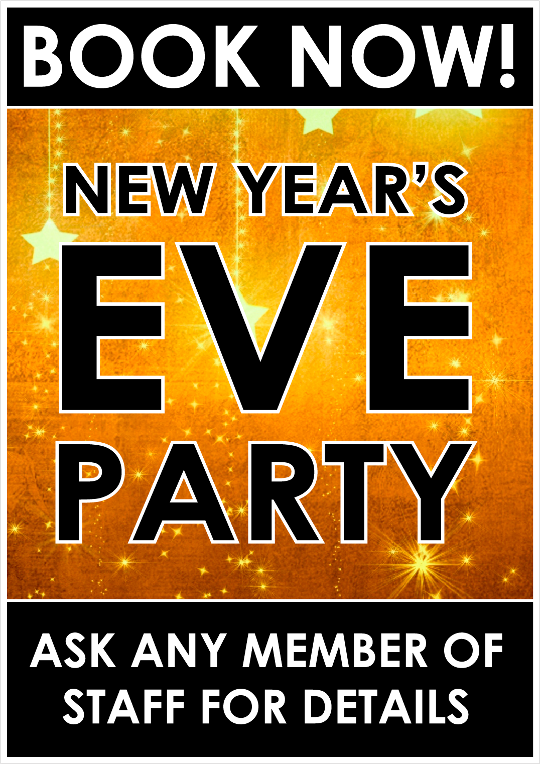 New Years Eve Party Advertisement